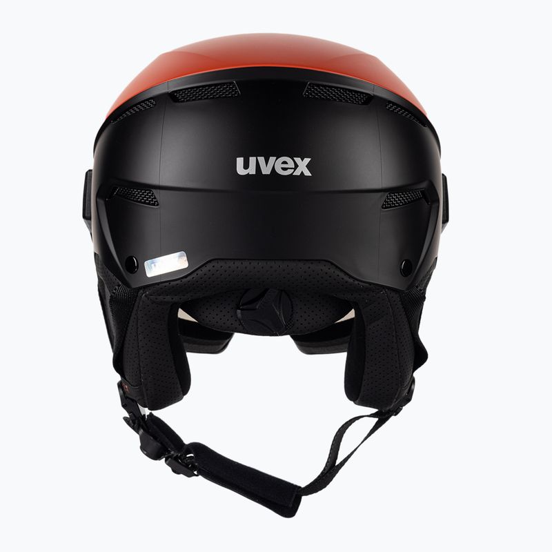 Lyžiarska prilba UVEX Instinct Visor čierno-červená 56/6/26/75 3