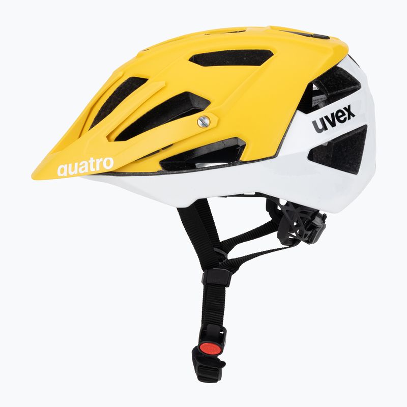 Cyklistická prilba UVEX Quatro CC sunbee/white matt 3