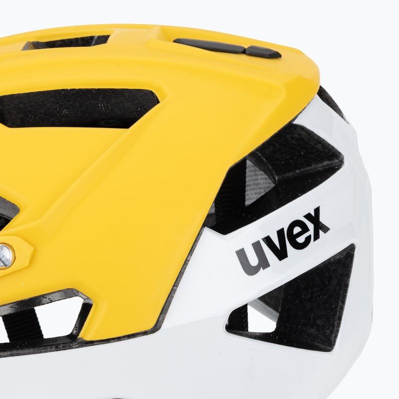 Cyklistická prilba UVEX Quatro CC sunbee/white matt 7