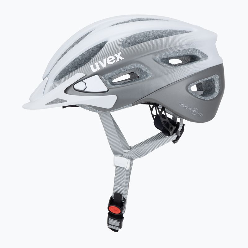 Cyklistická prilba UVEX True CC WE biela/sivá matná 3