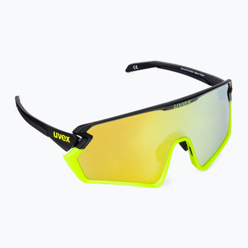 Cyklistické okuliare UVEX Sportstyle 231 2.0 black yellow mat/mirror yellow 53/3/026/2616