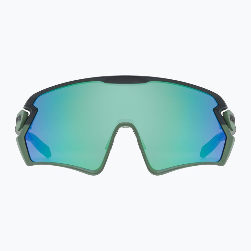 Cyklistické okuliare UVEX Sportstyle 231 2.0 moss green black mat/mirror green 53/3/026/7216 6