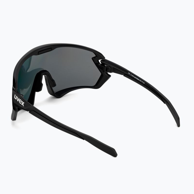 Cyklistické okuliare UVEX Sportstyle 231 2.0 P black mat/mirror red 53/3/029/2230 2