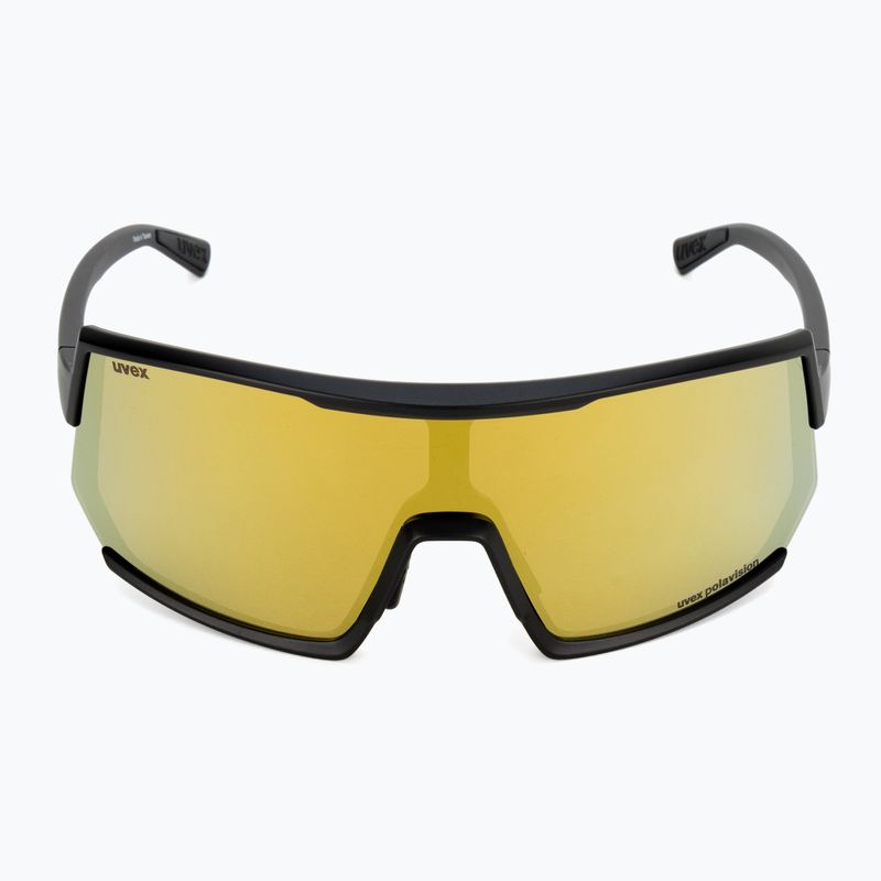 Cyklistické okuliare UVEX Sportstyle 235 P black mat/mirror yellow 53/3/032/2230 3