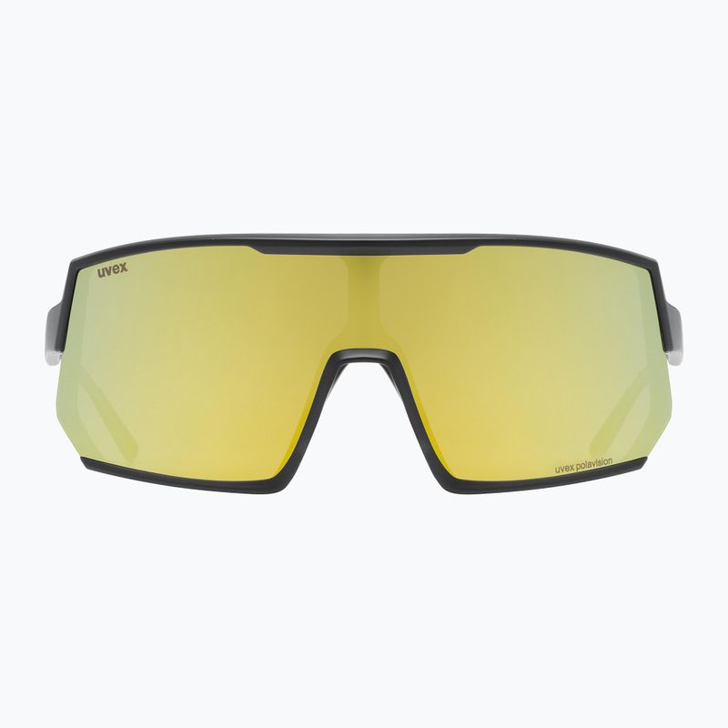 Cyklistické okuliare UVEX Sportstyle 235 P black mat/mirror yellow 53/3/032/2230 6