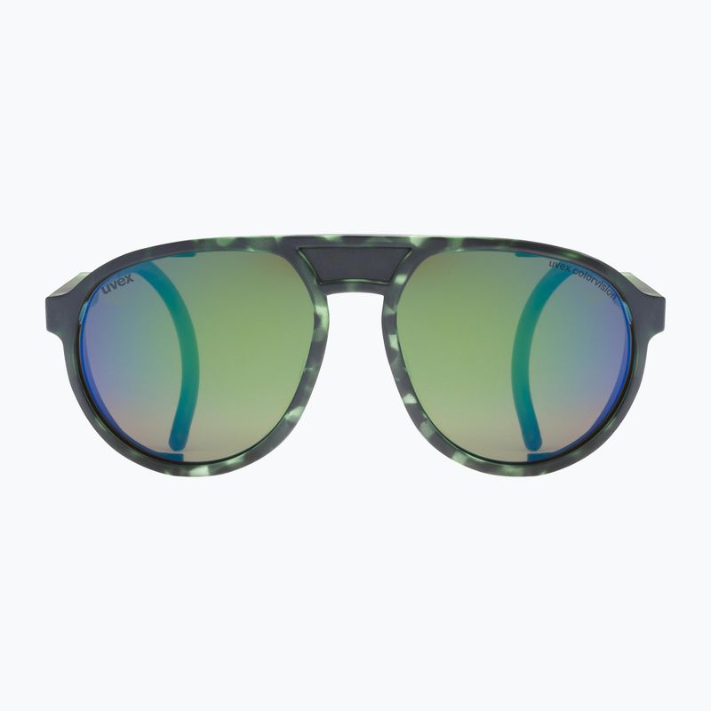 Slnečné okuliare UVEX Mtn Classic CV green mat tortoise/mirror green 53/3/034/7770 2