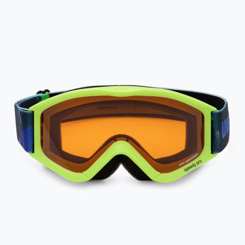 Detské lyžiarske okuliare UVEX Speedy Pro Jr light green/lasergold clear 2