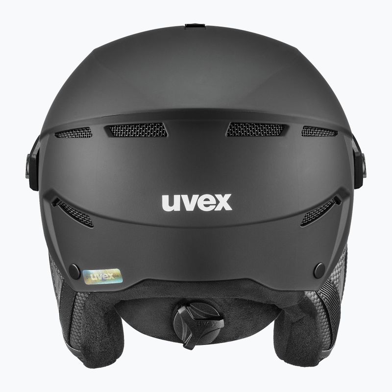 Lyžiarska prilba UVEX Instinct Visor PRO V black matt/silver/silver 2