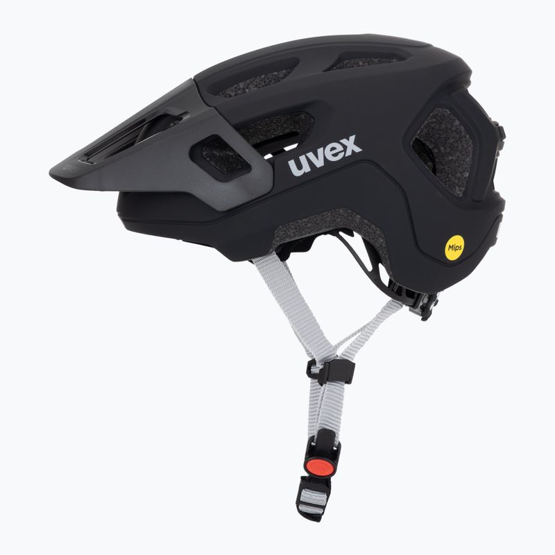 Detská cyklistická prilba UVEX React MIPS Jr black matte 3