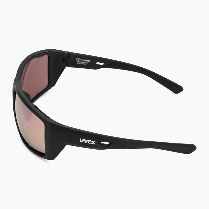 Slnečné okuliare UVEX Mtn Venture CV black matt/mirror pink 4