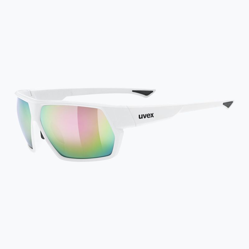 Slnečné okuliare UVEX Sportstyle 238 white matt/mirror pink