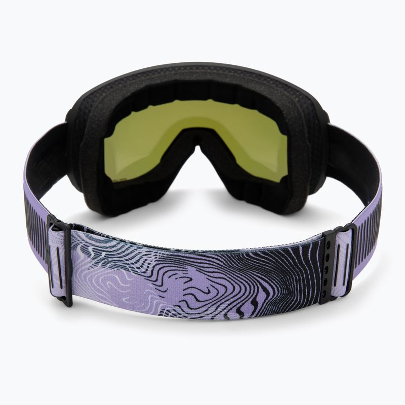 Lyžiarske okuliare UVEX Downhill 2100 CV black matt/mirror lavender green 3