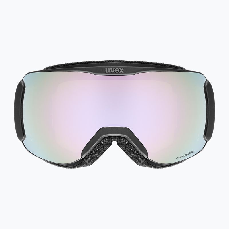 Lyžiarske okuliare UVEX Downhill 2100 CV black matt/mirror lavender green 2