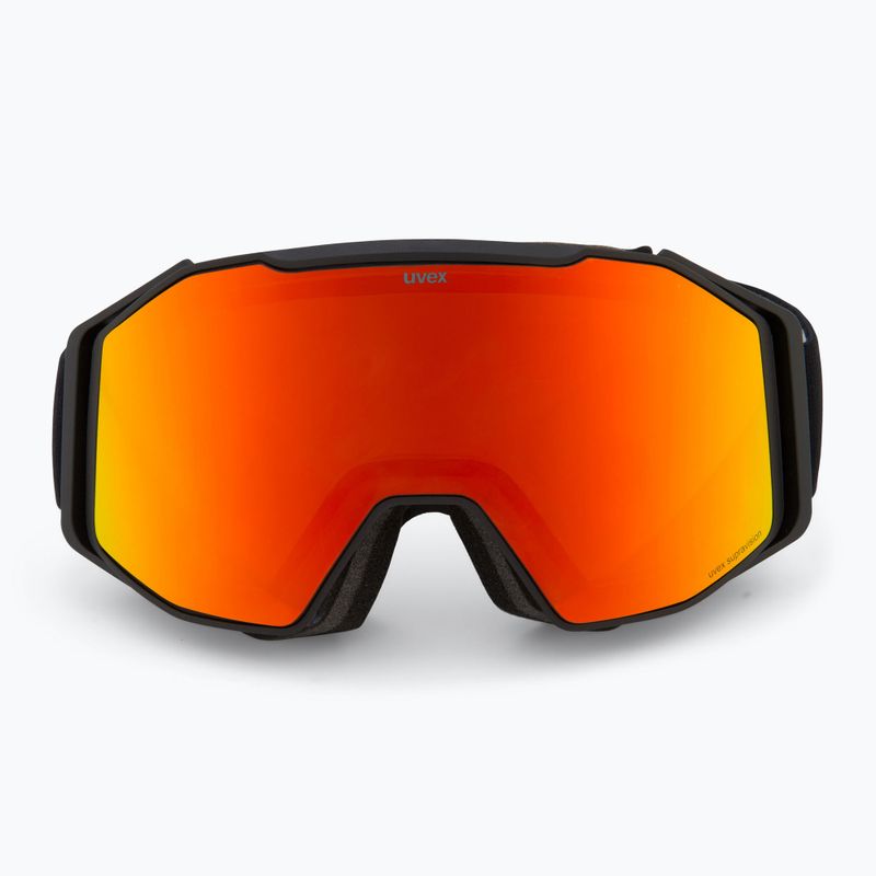 Lyžiarske okuliare UVEX Gravity FM black matt/mirror red orange clear 2