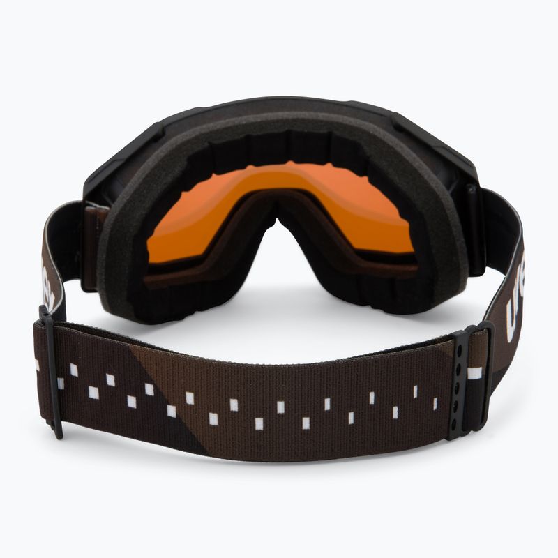 Lyžiarske okuliare UVEX Gravity FM black matt/mirror gold orange clear 3
