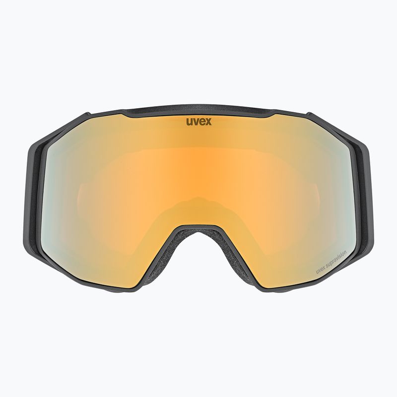 Lyžiarske okuliare UVEX Gravity FM black matt/mirror gold orange clear 2