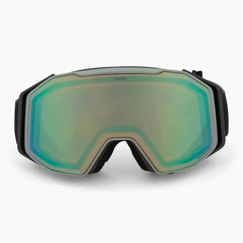 Lyžiarske okuliare UVEX Gravity FM acid green matt/mirror opal orange clear 2