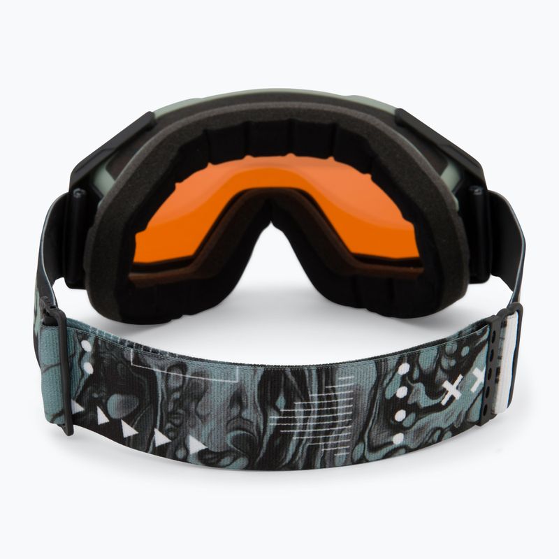 Lyžiarske okuliare UVEX Gravity FM acid green matt/mirror opal orange clear 3