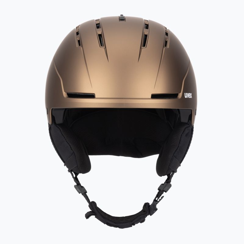 Lyžiarska prilba UVEX Stance brown/black matt 2