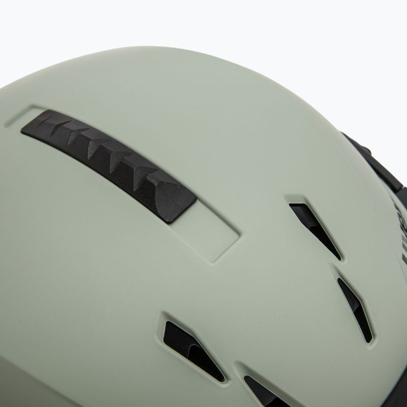 Lyžiarska prilba UVEX Instinct Visor oxid green matt/mirror silver/smoke 9