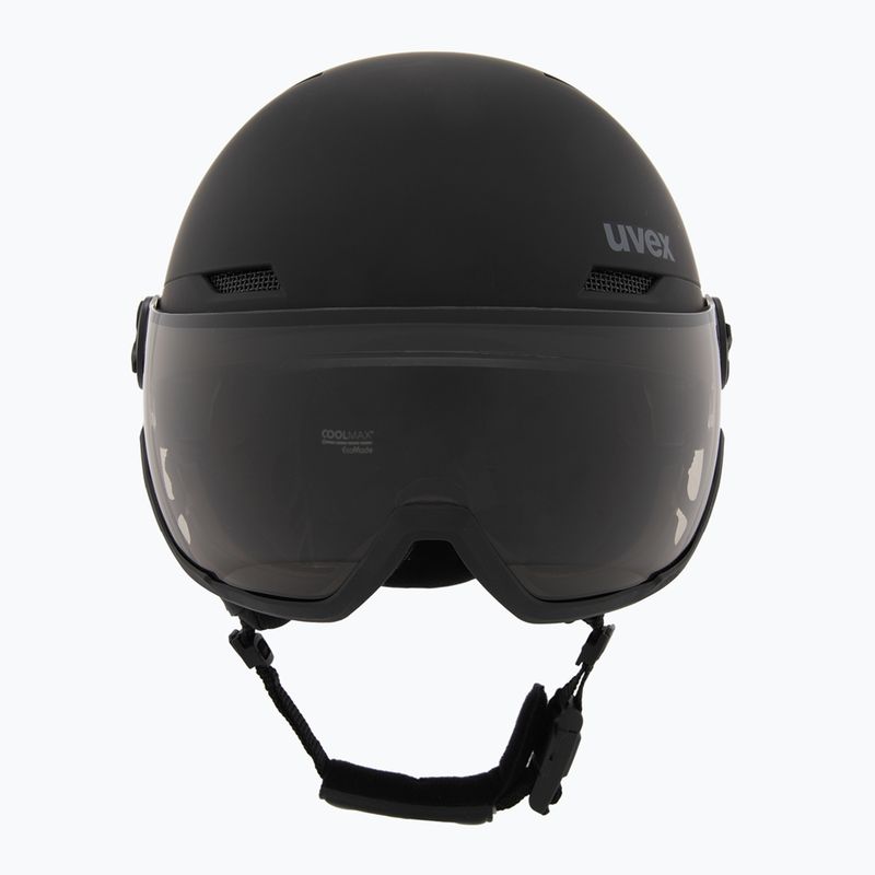 Lyžiarska prilba UVEX Wanted Visor Pro V black/silver matt 2