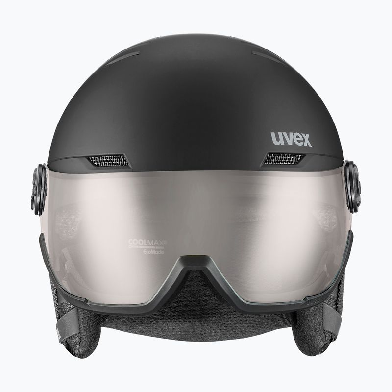 Lyžiarska prilba UVEX Wanted Visor Pro V black/silver matt 2