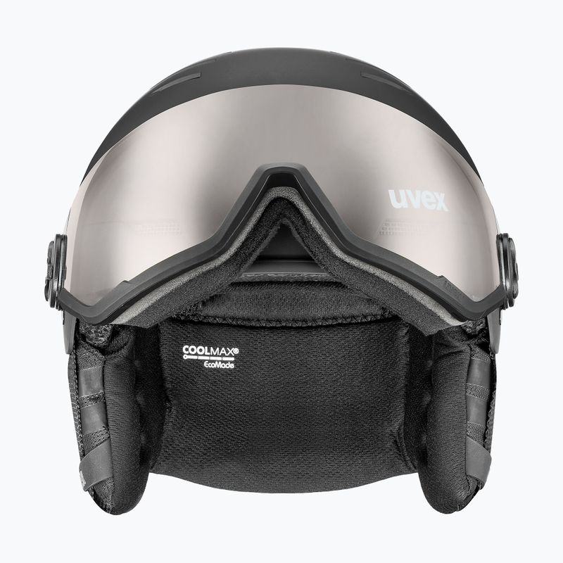 Lyžiarska prilba UVEX Wanted Visor Pro V black/silver matt 3