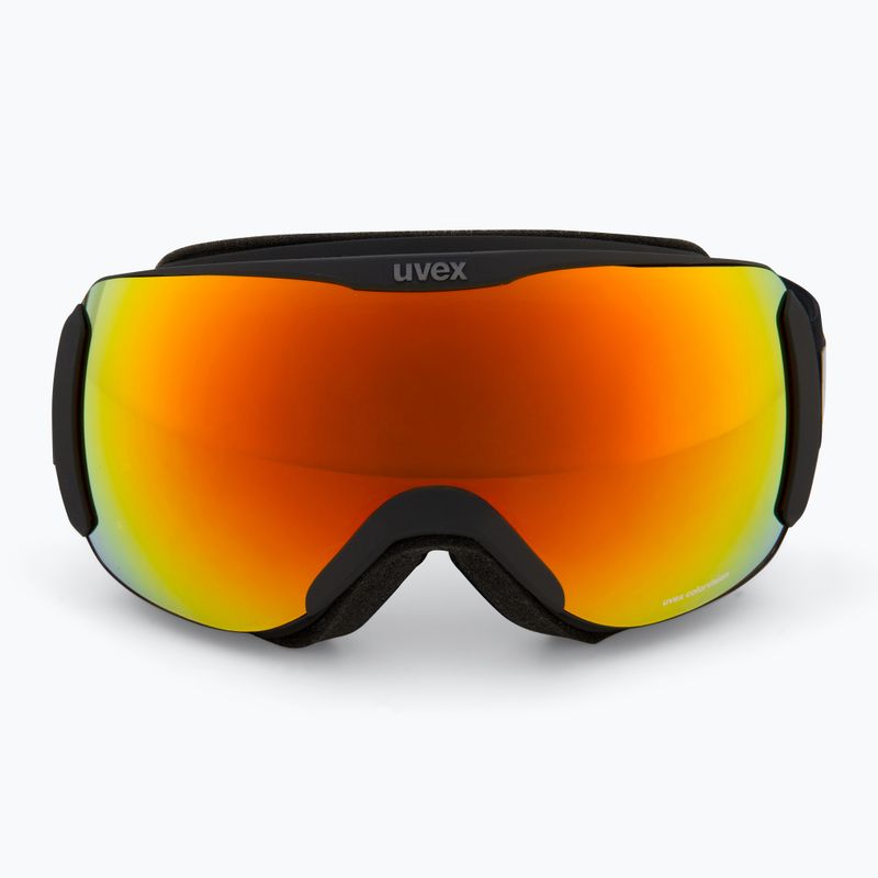 Lyžiarske okuliare UVEX Downhill 2100 CV black matt/mirror orange yellow 2