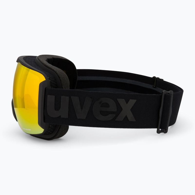 Lyžiarske okuliare UVEX Downhill 2100 CV black matt/mirror orange yellow 4