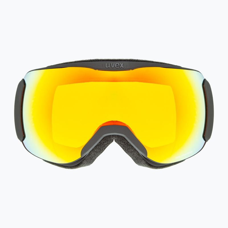 Lyžiarske okuliare UVEX Downhill 2100 CV black matt/mirror orange yellow 2