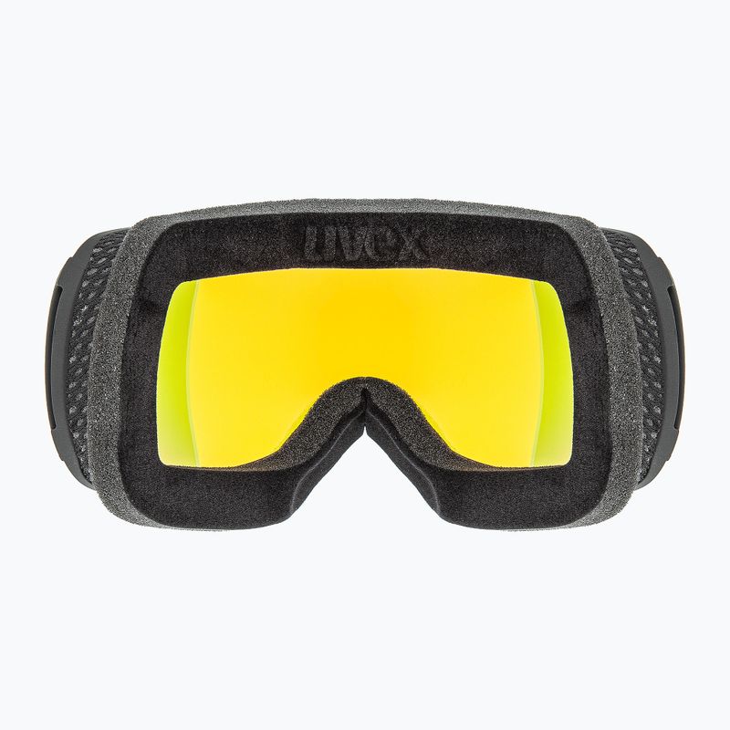 Lyžiarske okuliare UVEX Downhill 2100 CV black matt/mirror orange yellow 3