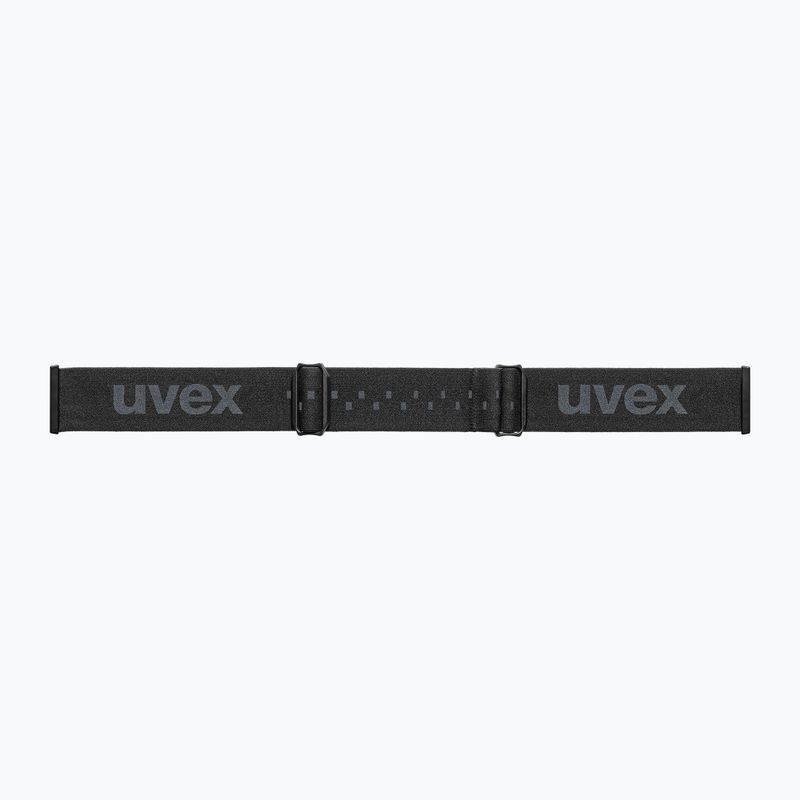 Detské lyžiarske okuliare UVEX Pwdr FM black matt/mirror green yellow clear 4