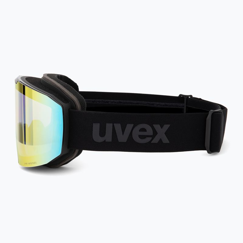 Lyžiarske okuliare UVEX Evidnt Attract S V + case black matt/mirror rainbow clear 5