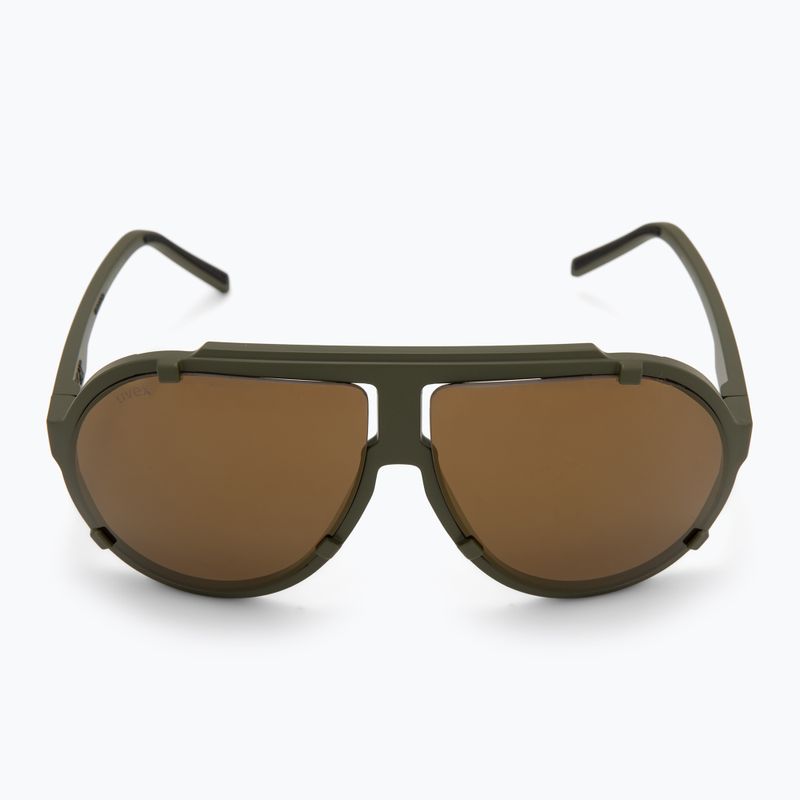 Slnečné okuliare UVEX Esntl Pina moss green matt/mirror gold 3