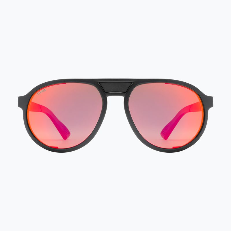 Slnečné okuliare UVEX MTN Classic Pure black matt/mirror red 2