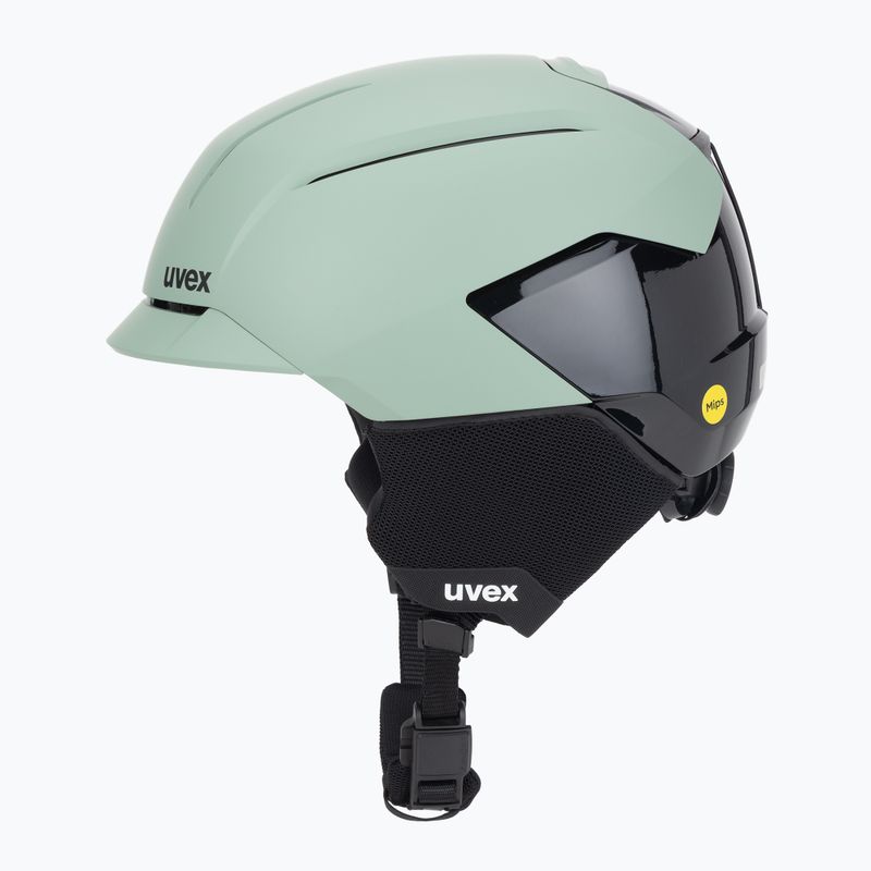 Lyžiarska prilba UVEX Levitate MIPS oxid green/black matt 3