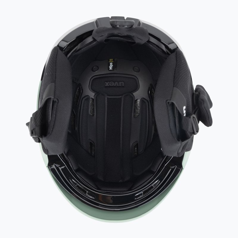 Lyžiarska prilba UVEX Levitate MIPS oxid green/black matt 5