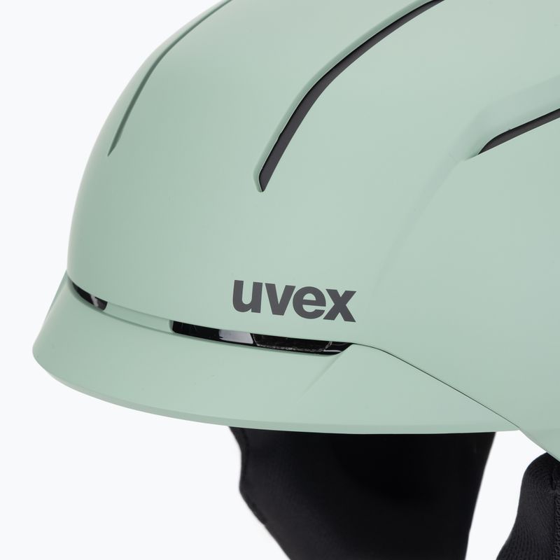 Lyžiarska prilba UVEX Levitate MIPS oxid green/black matt 7