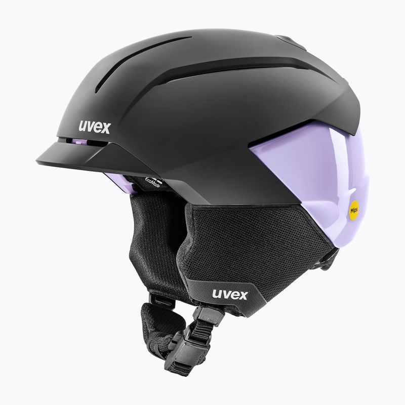 Lyžiarska prilba UVEX Levitate MIPS black/lavender matt