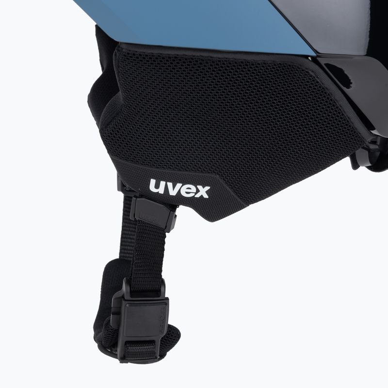 Lyžiarska prilba UVEX Levitate MIPS stone blue/black matt 7