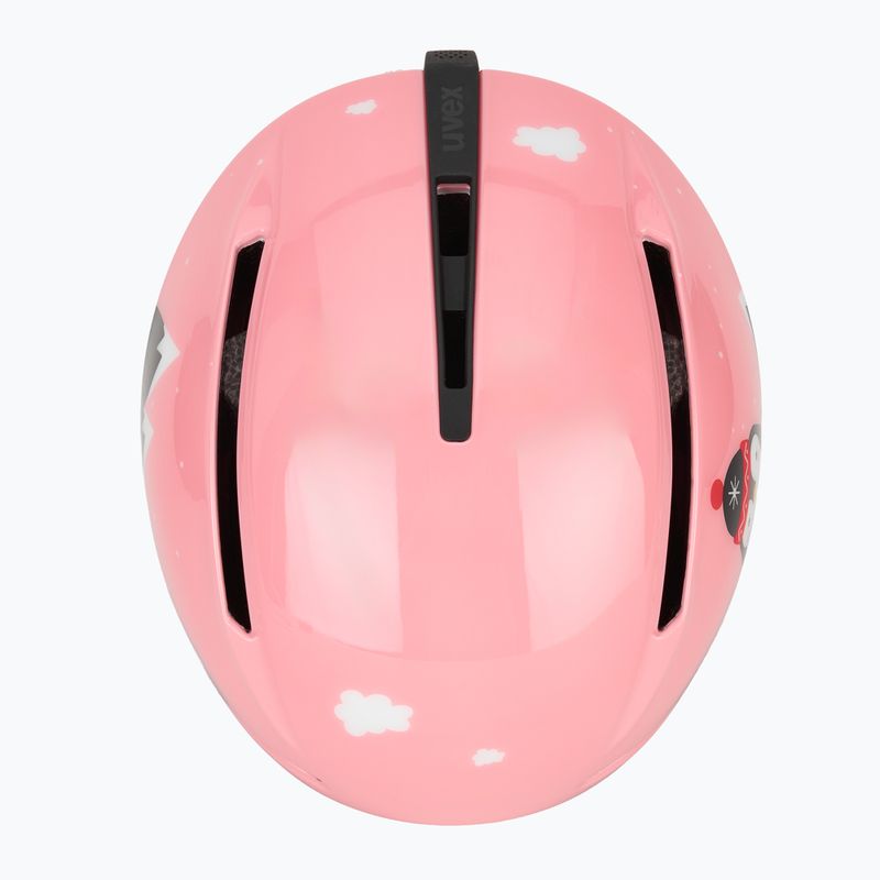 Detská lyžiarska prilba UVEX Viti Set + gogle Speedy Pre pink penguin/lasergold lite 6