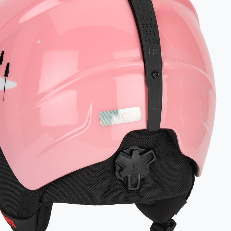 Detská lyžiarska prilba UVEX Viti Set + gogle Speedy Pre pink penguin/lasergold lite 8