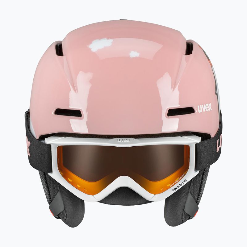 Detská lyžiarska prilba UVEX Viti Set + gogle Speedy Pre pink penguin/lasergold lite 2
