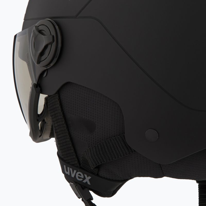 Lyžiarska prilba UVEX Wanted Visor Pro V black matte 8