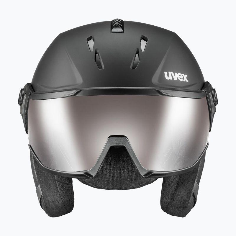 Lyžiarska prilba UVEX Wanted Visor Pro V black matte 3