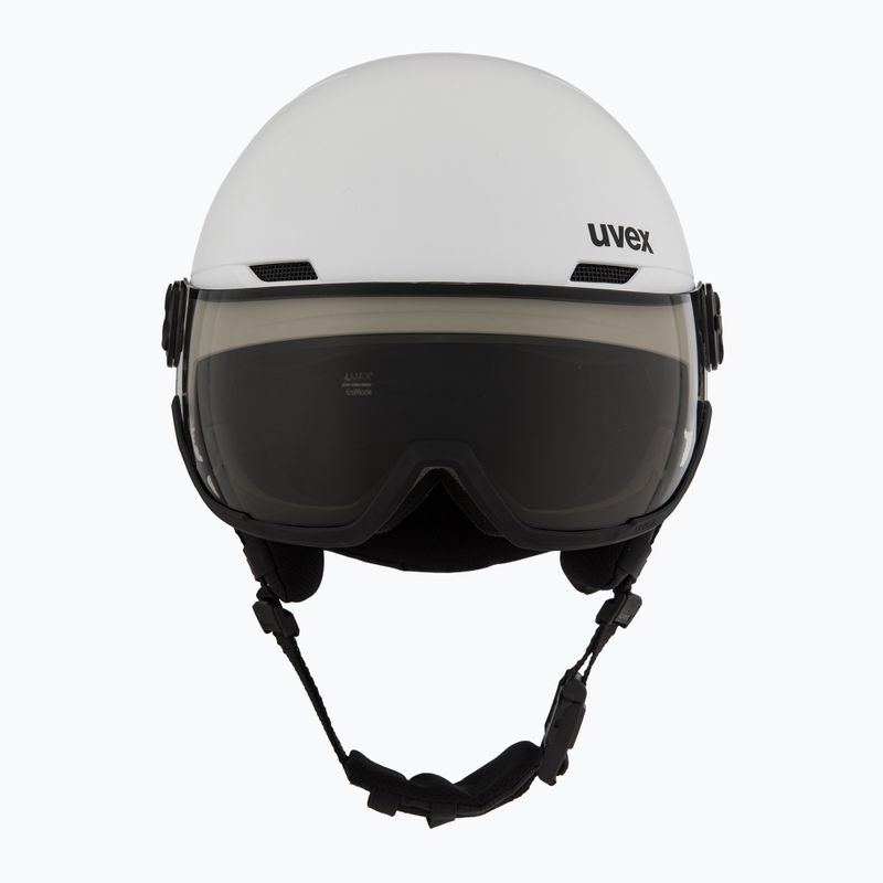 Lyžiarska prilba UVEX Wanted Visor Pro V white matt 2
