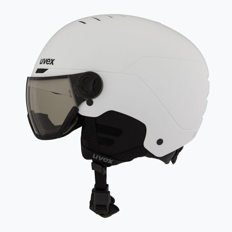 Lyžiarska prilba UVEX Wanted Visor Pro V white matt 3