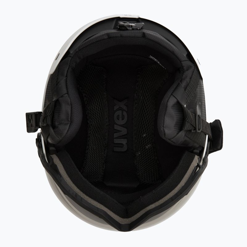 Lyžiarska prilba UVEX Wanted Visor Pro V white matt 5