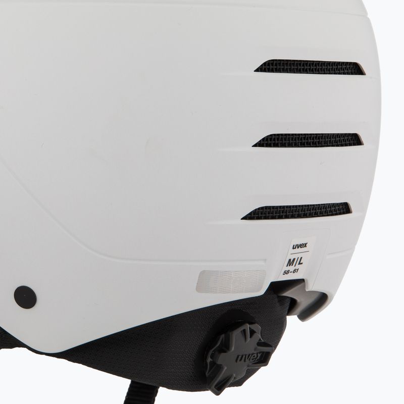 Lyžiarska prilba UVEX Wanted Visor Pro V white matt 7