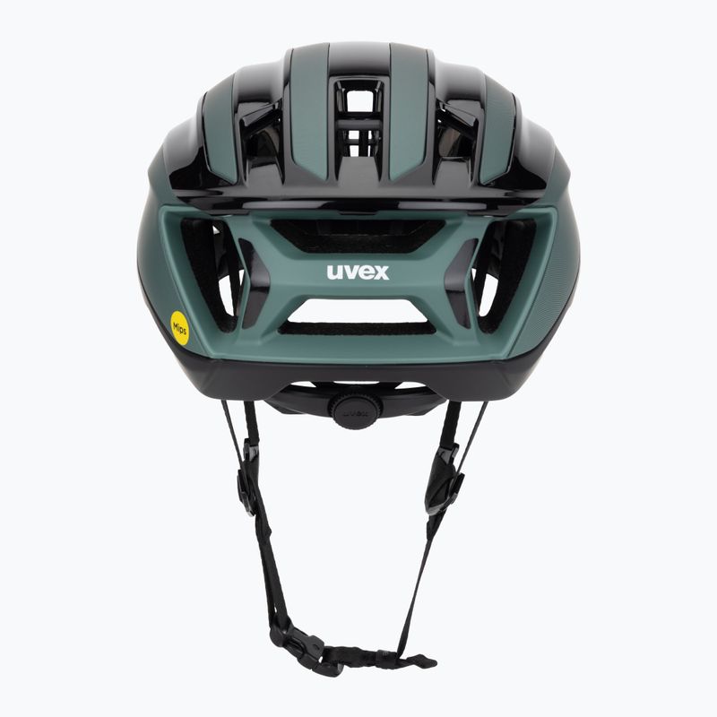 Cyklistická prilba UVEX Aero MIPS black/sage green matt 4